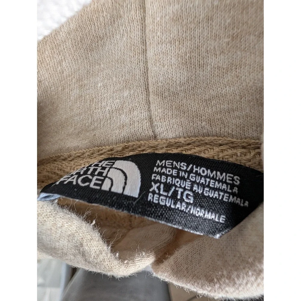 The North Face Mens Half Dome Pullover Hoodie‎ Oatmeal Heather Tan Logo XL